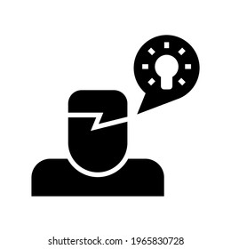 icono de idea o logotipo símbolo de signo aislado ilustración vectorial de alta calidad estilo negro iconos vectoriales
