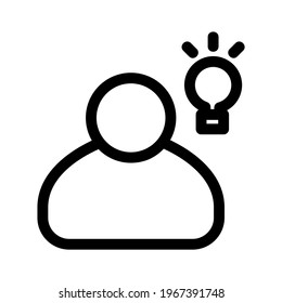 icono de idea o logotipo símbolo de signo aislado ilustración vectorial de alta calidad estilo negro iconos vectoriales
