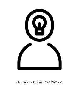idea icon or logo isolated sign symbol vector illustration - high quality black style vector icons
