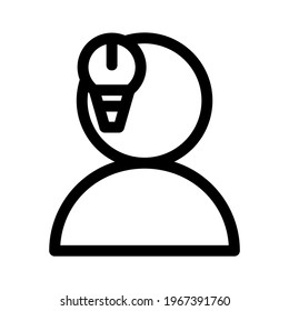 idea icon or logo isolated sign symbol vector illustration - high quality black style vector icons
