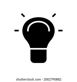 Icono de idea o logotipo símbolo de signo aislado ilustración vector ilustración - iconos vectoriales de estilo negro de alta calidad

