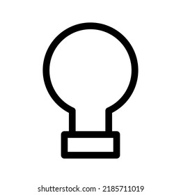 Ideensymbol oder Logo einzeln auf Zeichen, Vektorgrafik - hochwertige Vektorsymbole mit schwarzem Stil

