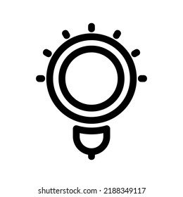 icono de idea o logotipo símbolo de signo aislado ilustración vectorial de alta calidad estilo negro iconos vectoriales
