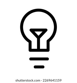 idea icon or logo isolated sign symbol vector illustration - high quality black style vector icons