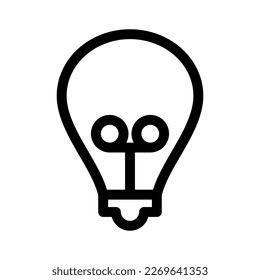Ideensymbol oder Logo einzeln auf Zeichen, Vektorgrafik - hochwertige Vektorsymbole mit schwarzem Stil