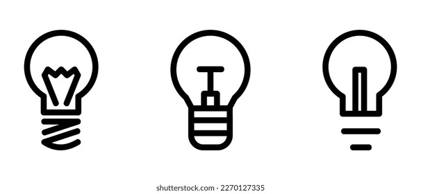 idea icon or logo isolated sign symbol vector illustration - high quality black style vector icons