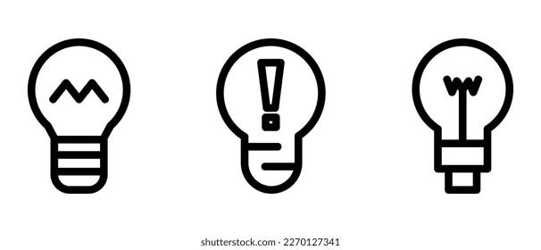 idea icon or logo isolated sign symbol vector illustration - high quality black style vector icons