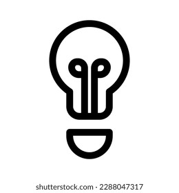 Ideensymbol oder Logo einzeln auf Zeichen, Vektorgrafik - hochwertige Vektorsymbole mit schwarzem Stil