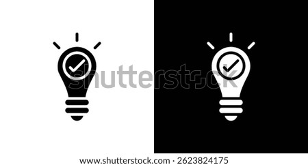 Idea icon for logo web mobile app UI design.