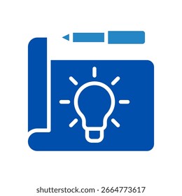 Idea Icon Mini Illustration Icon. Use For Modern Concept, Print, Ui, Ux Kit, Web And App Development. Vector Related To Office, Education, Examination And More