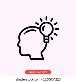 Idea icon modern vector style