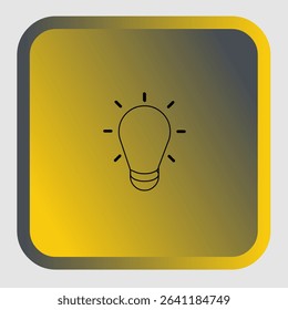Idea icon, new modern icon for ux ui, editable for project, vector illustration file, popular icon isolated. 