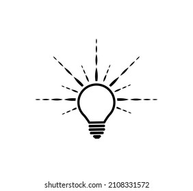 idea icon on white background