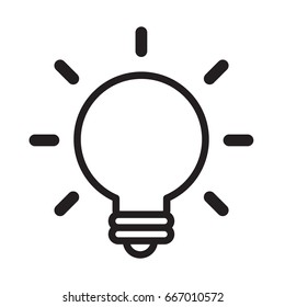 Idea icon. Outline design.