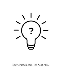 Idea icon Outline thin set