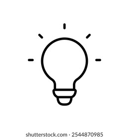 Idea icon Outline vector for web ui