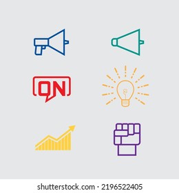 Idea Icon Package Set Vector 