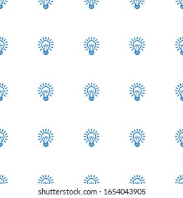 Idea icon pattern seamless isolated on white background. Editable filled Idea icon. Idea icon pattern for web and mobile.