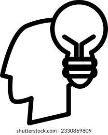 Idea-Symbol: "Repräsentation von Kreativität, Innovation und Inspiration, die den Funken brillanter Ideen verkörpert.