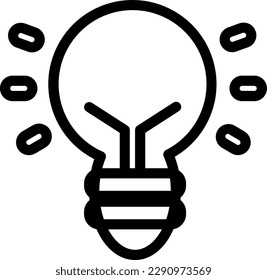 El icono Idea representa la creatividad o la innovación, comúnmente utilizadas en tormentas de ideas o aplicaciones para compartir ideas