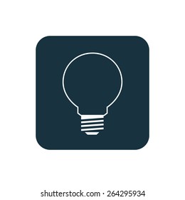 idea icon Rounded squares button, on white background
