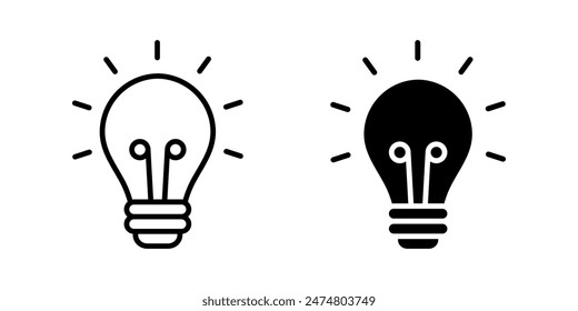 Idea icon set. for mobile concept and web design. vector illustration