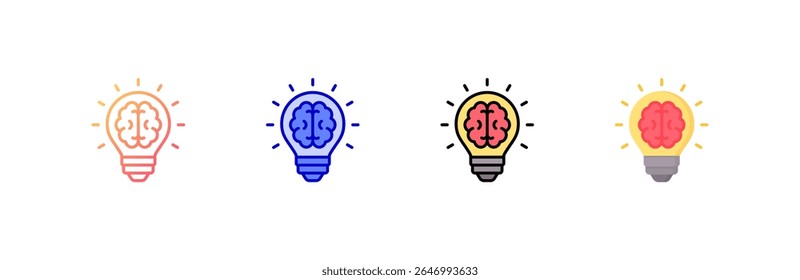 Idea Icon set multiple style collection