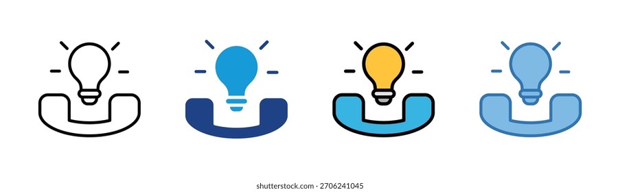 Conjunto de iconos de idea colección de estilo múltiple