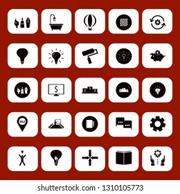 idea icon set with notebook pencil, dollar symbol computer and gear vector illustration