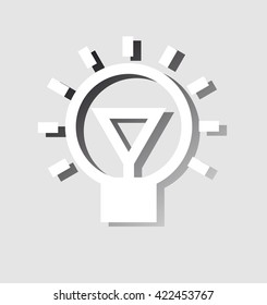 idea icon with shadow