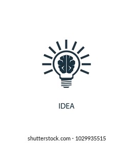 Idea Icon. Simple Element Illustration. Idea Symbol Design From Entrepreneurship Collection. Can Be Used For Web And Mobile.