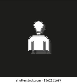 Idea icon. Simple element illustration. Idea symbol design from Entrepreneurship collection. Can be used for web