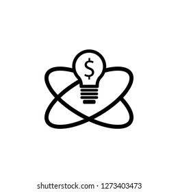 idea icon. Simple glyph vector of business set for UI and UX, website or mobile application on white background