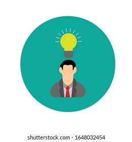 idea icon simple illustration vector clip art