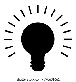 Idea icon. Simple illustration of idea vector icon for web