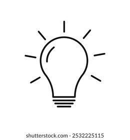 Idea icon. simple thin line icon.