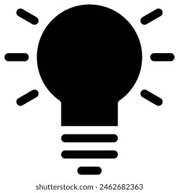 idea icon, simple vector design