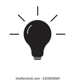 Idea icon. Smart think and new idea isolated vector illustration