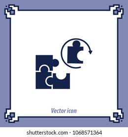 Idea icon, solution of a task, vector icon