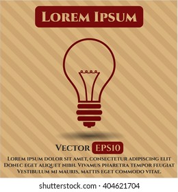 Icono o símbolo de idea
