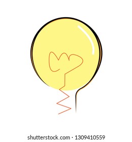 Idea icon symbol , bulb icon vector.