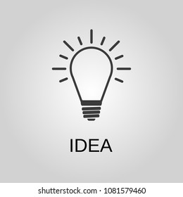 Idea icon. Idea symbol. Flat design. Stock - Vector illustration