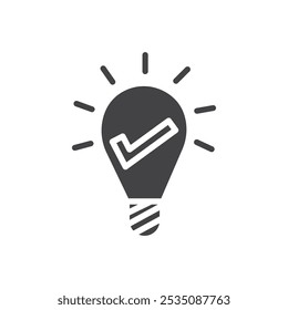 Icono de idea Símbolo de marca en estilo relleno