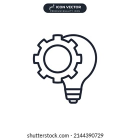 plantilla de símbolo de icono de idea para el logotipo de colección de diseño gráfico y web ilustración vectorial