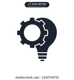 idea icon symbol template for graphic and web design collection logo vector illustration