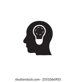 Idea icon vector art on white background
