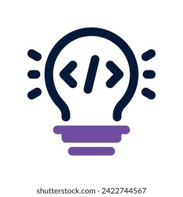 Ideensymbol. Vektorsymbol mit zwei Tönen für Ihre Website, Ihr Handy, Ihre Präsentation und Ihr Logo-Design.