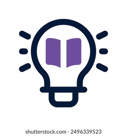 Ideensymbol. Vektorsymbol mit zwei Tönen für Ihre Website, Ihr Handy, Ihre Präsentation und Ihr Logo-Design.