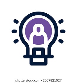 idea icon. vector dual tone icon for your website, mobile, presentation, and logo design.