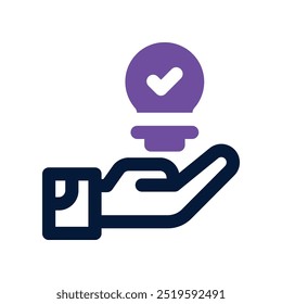 idea icon. vector dual tone icon for your website, mobile, presentation, and logo design.